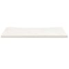 vidaXL Skrivebord hvit 80x40x2,5 cm heltre furu