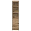 vidaXL Highboard artisan eik 37,5x35x180 cm konstruert tre