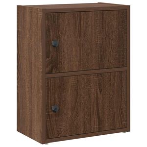 vidaXL Bokhylle brun eik 40x24x52 cm konstruert tre