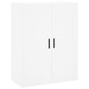 vidaXL Highboard hvit 69,5x34x180 cm konstruert tre