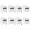 vidaXL Hage Spisegruppe 9 pcs Lysegr&aring; Polypropen