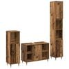 vidaXL Baderoms Møbelsett med hylle 3 pcs Gamle tre 30 x 30 x 180 cm
