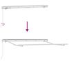 vidaXL Innvendbar Markise Hvit 350 x 200 cm stoff