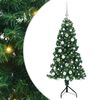 vidaXL Hj&oslash;rne Kunstig Jul Tre med 150 LED gr&oslash;nn 150 cm PVC og metall
