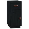 vidaXL Skjenk svart 34x40x75 cm heltre furu