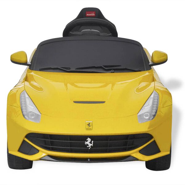 vidaXL Elektrisk bil "Ferrari F12" Gul 6V med fjernkontroll