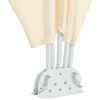 vidaXL Sammenleggbar sidemarkise for terrasse krem 300x150 cm