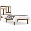 vidaXL Sengeramme honningbrun heltre furu 100x200 cm