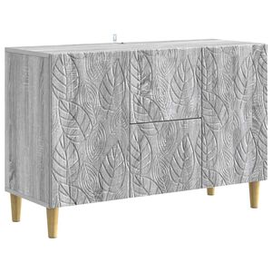 vidaXL Serviesskap Gr&aring; Sonoma 89 x 34,5 x 60 cm Konstruert tre