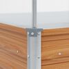 vidaXL Hageplanter med drivhus Lys Brun 100 x 100 x 77 cm