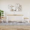 vidaXL Spisebord Corona hvit 160x80x75 cm heltre furu