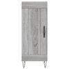 vidaXL Highboard gr&aring; sonoma 34,5x34x180 cm konstruert tre