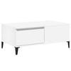 vidaXL Salongbord hvit 90x50x36,5 cm konstruert tre