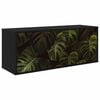 vidaXL Vegghengt TV-skap ELBURG 102 x 33 x 40 cm Svart eik