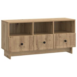 vidaXL TV-skap med skuff Artisan eik 102 x 34,5 x 50 cm Konstruert tre