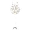 vidaXL LED juletre Svart 210 cm St&aring;l 180 LED-lys