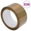 vidaXL Emballasjetape 36 stk brun 48 mm x 66 m
