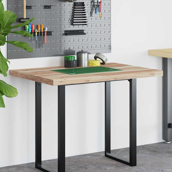 vidaXL Bordplate ubehandlet 100x70x4 cm heltre akasie