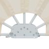 vidaXL Sammenleggbar sidemarkise for terrasse krem 200 cm