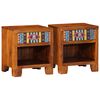vidaXL Nattbord 2 stk 40x35x45 cm heltre akasie