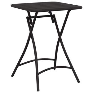 vidaXL Bistrobord Antrasitt 55 x 55 x 72,5 cm Pulverlakkert st&aring;l
