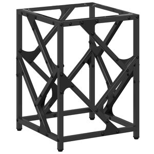 vidaXL Sofabord med gjennomsiktig glassplate 30x30x41 cm st&aring;l