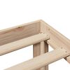 vidaXL Seng med bokhylle uten madrass 100x200 cm heltre furu