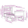 vidaXL Seng med bokhylle uten madrass 75x190 cm heltre furu