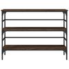 vidaXL Konsollbord brun eik 100x32x75 cm konstruert tre