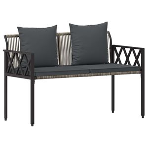 vidaXL Utebenker 2 -Seater 116 x 56 x 75 cm polyrotting