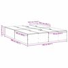 vidaXL Seng med lagring med lagring Hvit 140 x 200 cm Konstruert tre