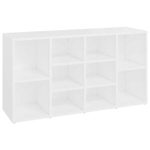vidaXL Skobenk hvit 103x30x55 cm konstruert tre