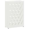 vidaXL Regn paraplystativ Hvit 28 x 12 x 41 cm St&aring;l