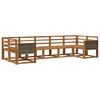 vidaXL Utend&oslash;rs sofa-sett 7 pcs Naturlig Solid akasietre