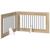 vidaXL Foldbar hundegitter med stativer 2 stk. Sonoma eik 200,5 cm