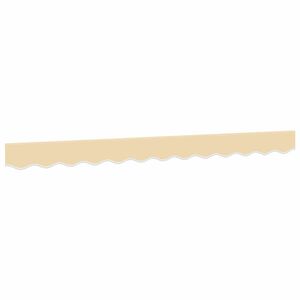 vidaXL Erstatningsstoff for markisekappe kremhvit stripe 300 cm