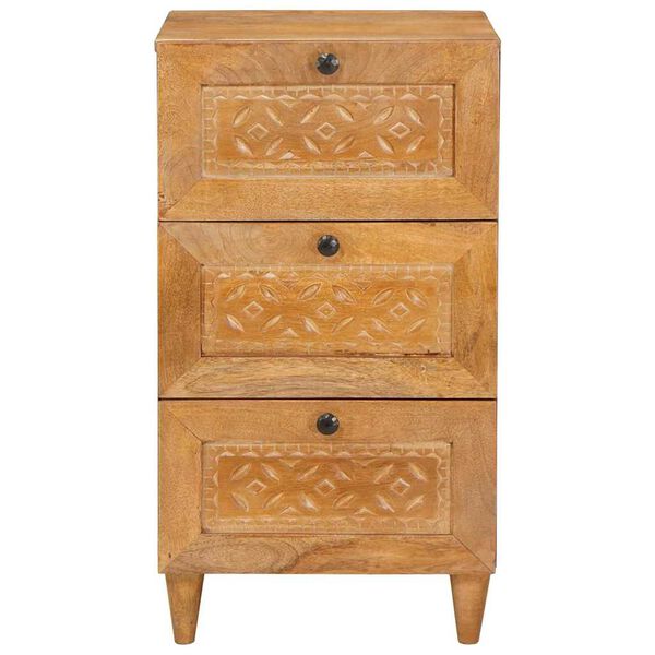 vidaXL Serviesskap med skuff Lysebrun 33.5 x 40 x 75 cm