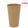 vidaXL Papir kaffekopper 1000 stk 16oz 400 ml brun