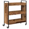 vidaXL Kj&oslash;kkenvogn Gammelt tre 70 x 30 x 82 cm Konstruert tre