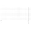 vidaXL Gjerde med stolpe sølv 1 x 10 m Stål