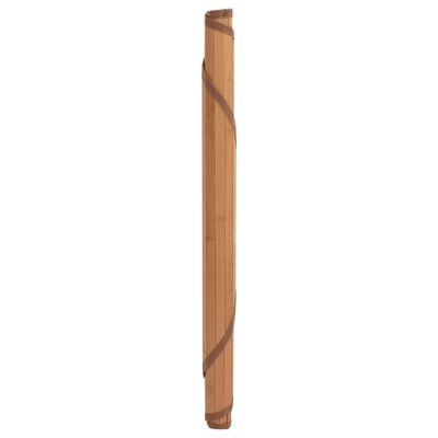 vidaXL Teppe rund naturell 60 cm bambus
