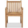 vidaXL Utestoler 2 stk heltre teak
