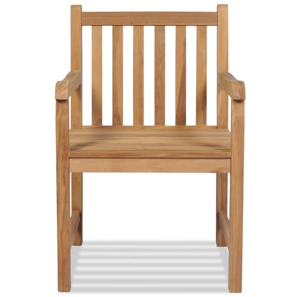 vidaXL Utestoler 2 stk heltre teak
