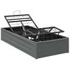 vidaXL Elektrisk Justerbar Seng Ramme M&oslash;rkegr&aring; 190 x 90 x 33,5 cm St&aring;l