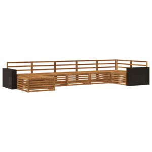 vidaXL Utend&oslash;rs sofa-sett 7 pcs Naturlig