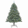 vidaXL Kunstig juletre med 300 LED gr&oslash;nn 240 cm PVC og plast og st&aring;l