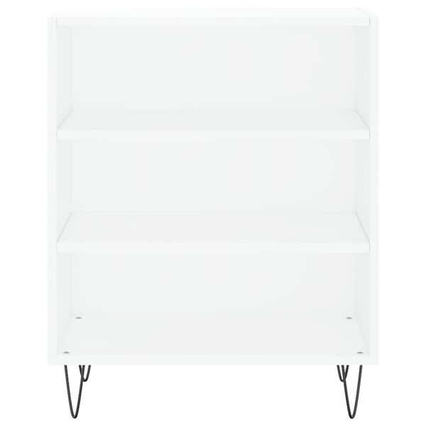 vidaXL Skjenk hvit 57x35x70 cm konstruert tre