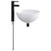 vidaXL Vaskeservant for bad Matt Svart 35,5 x 35,5 x 14,5 cm Metall
