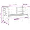vidaXL Hagebenk 111,5x53x71 cm heltre douglasgran
