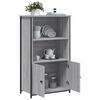 vidaXL Highboard gr&aring; sonoma 62x32x103,5 cm konstruert tre